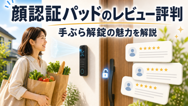 SwitchBot 顔認証パッドのレビュー・評判記事のアイキャッチ画像