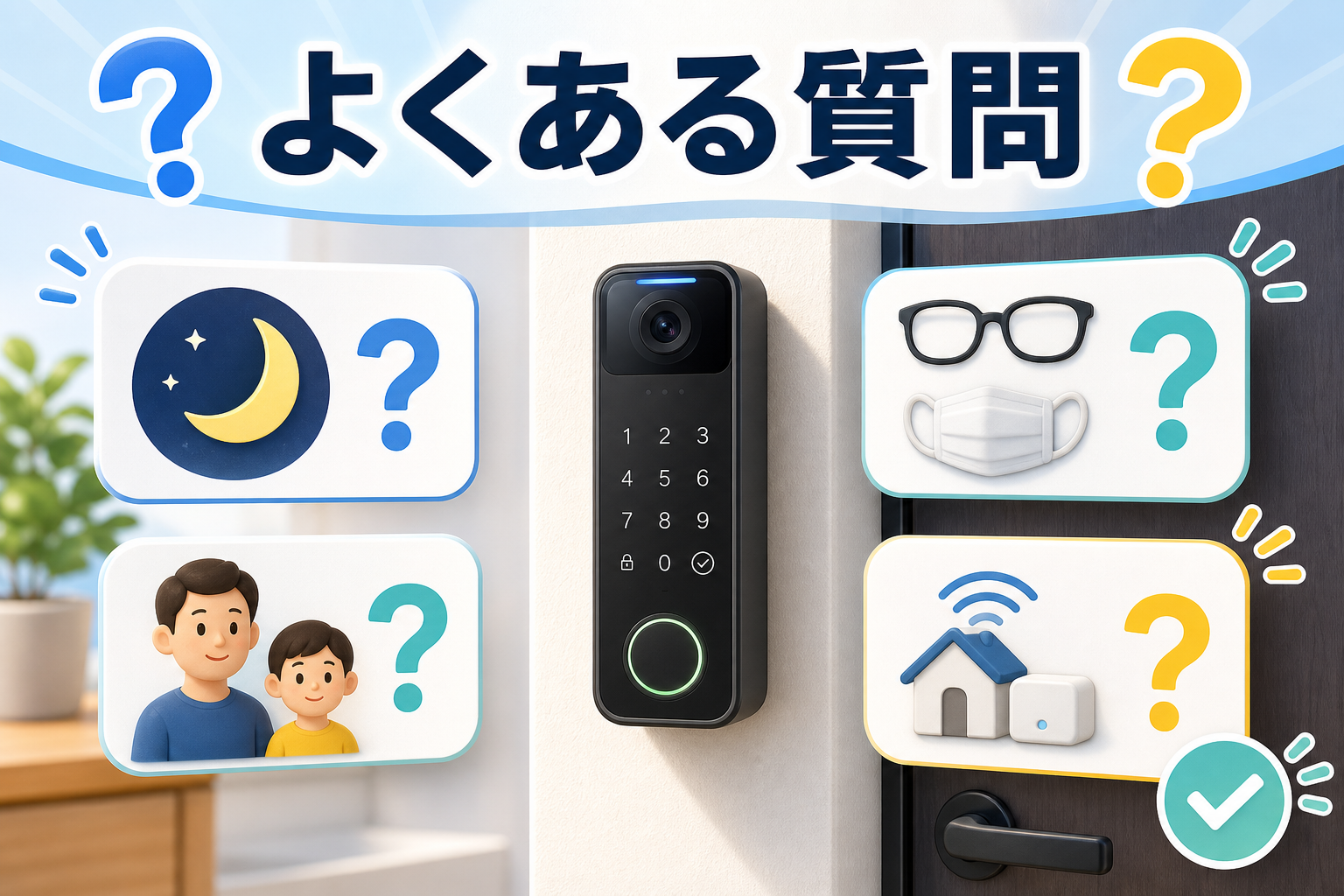 SwitchBot 顔認証パッドに関するよくある質問の画像