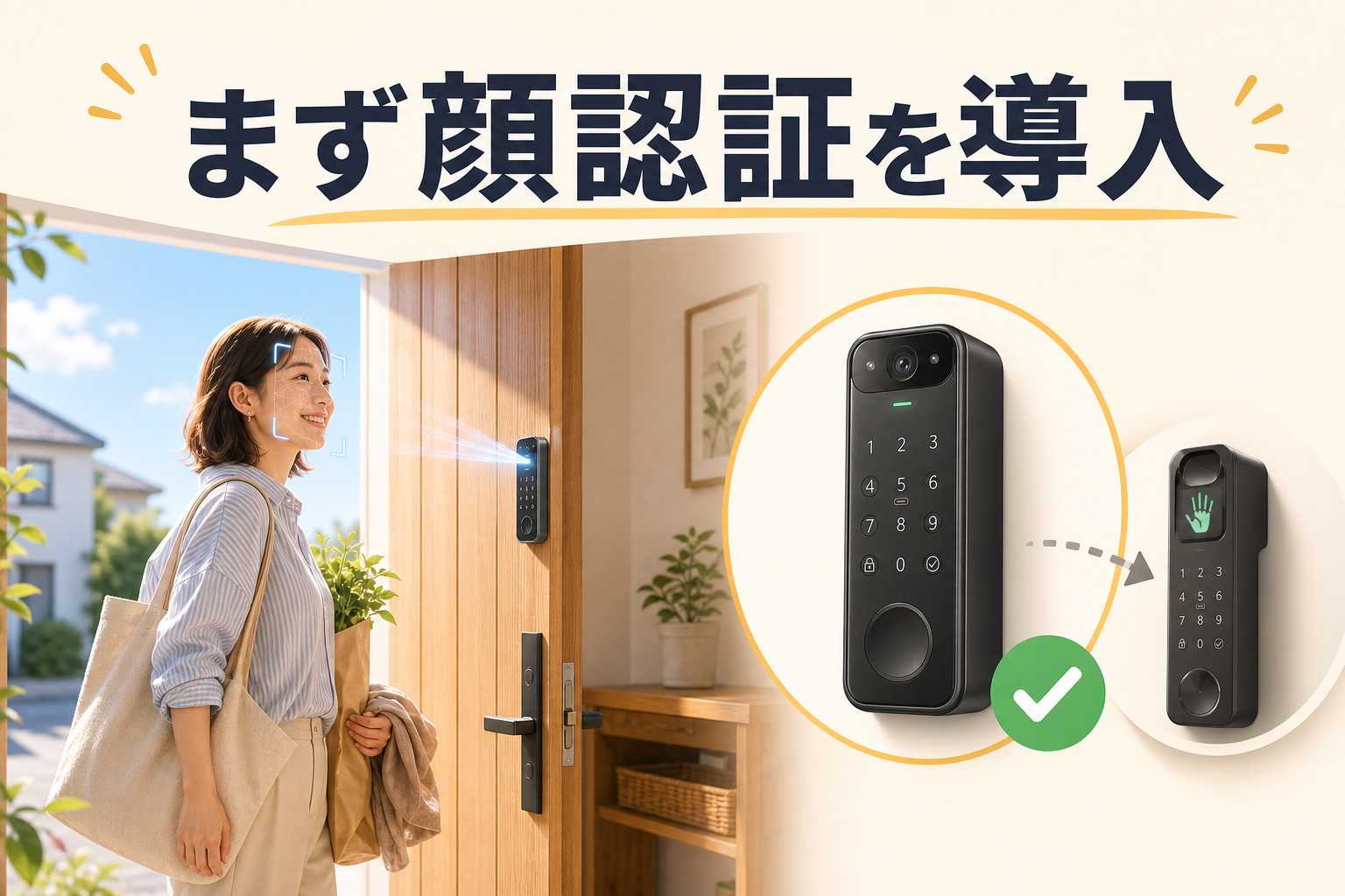 SwitchBot 顔認証パッドの評判まとめを表した画像